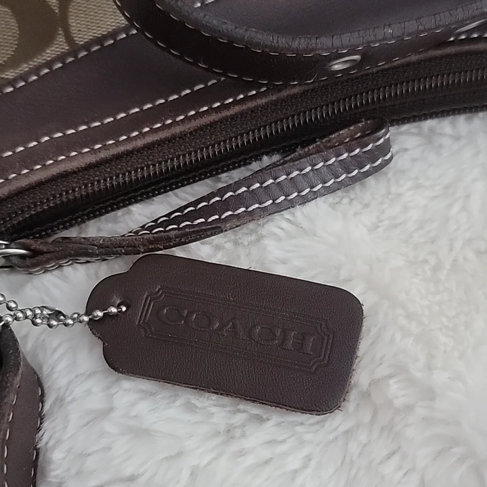 Coach Monogram Canvas Crossbody Bag Purse